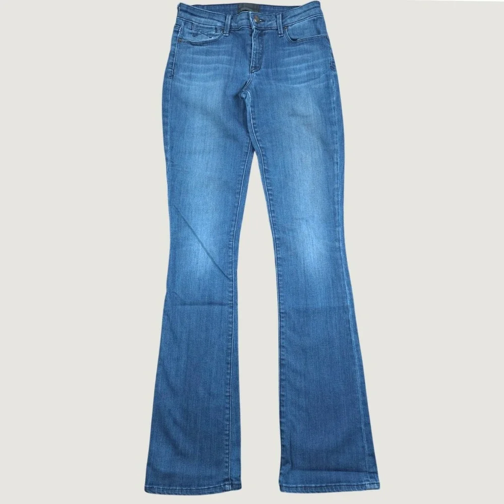 Denimocracy Jeans Womens Blue Bootcut Flare Stretch Denim Casual